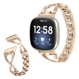 Fitbit Versa 3 / Fitbit Sense 1 Metal And Rhinestone Universel Strap