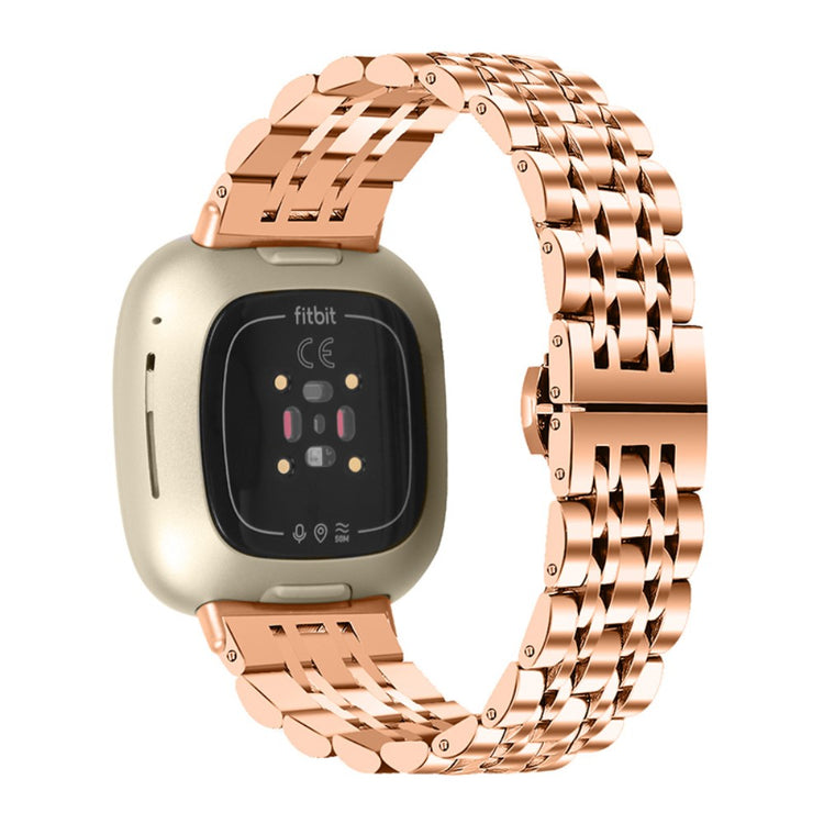 Rigtigt fantastisk Fitbit Versa 3 Metal Rem - Pink#serie_2
