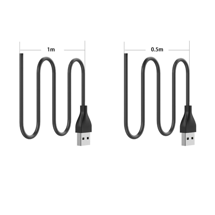 1m Fitbit Luxe    USB Opladningskabel - Sort#serie_1