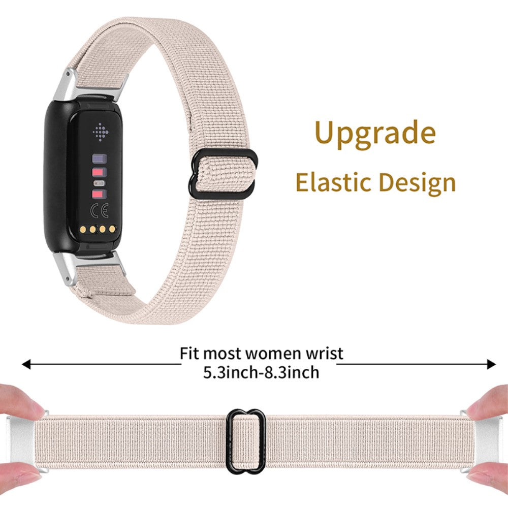 Helt vildt flot Fitbit Luxe Nylon Rem - Brun#serie_8
