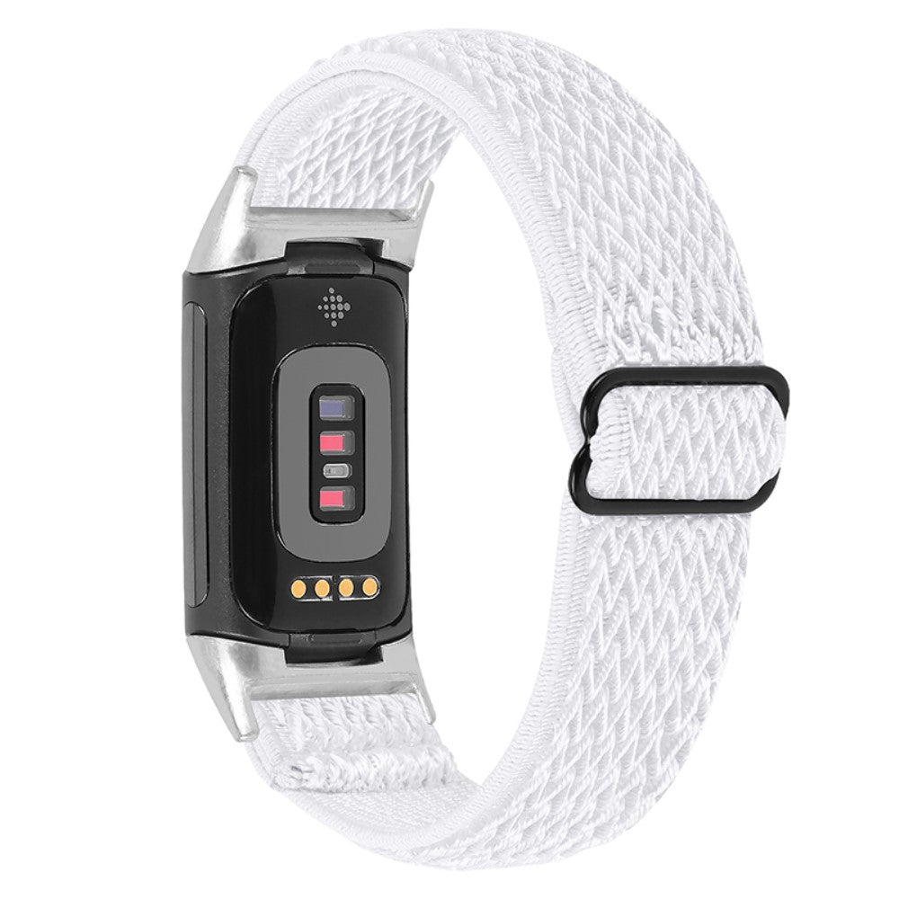 Mega godt Fitbit Charge 5 Nylon Rem - Hvid#serie_1