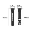 Absolutely reliable Universel Fitbit Silicone Strap - Size: S