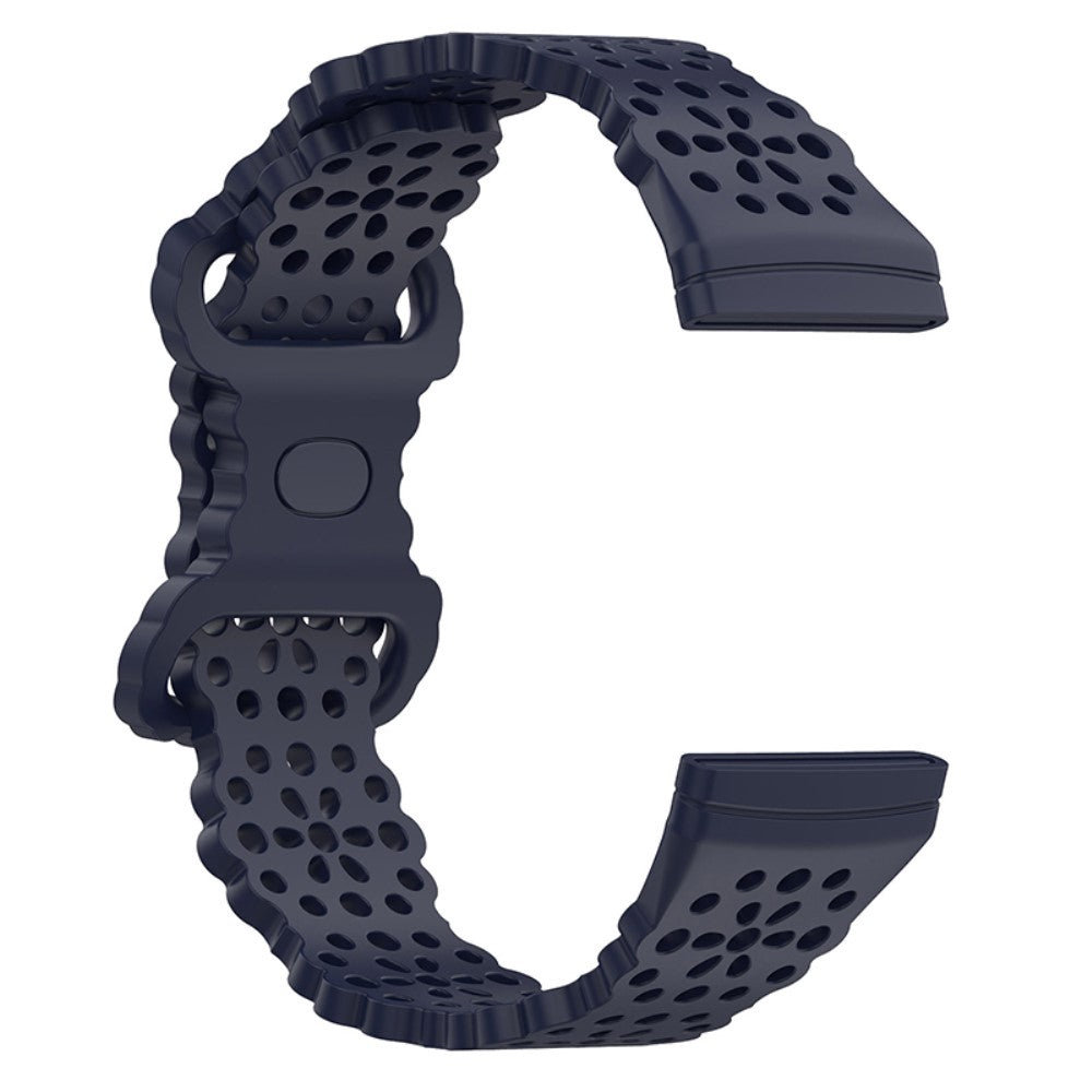 Helt vildt nydelig Universal Fitbit Silikone Urrem - Blå#serie_6