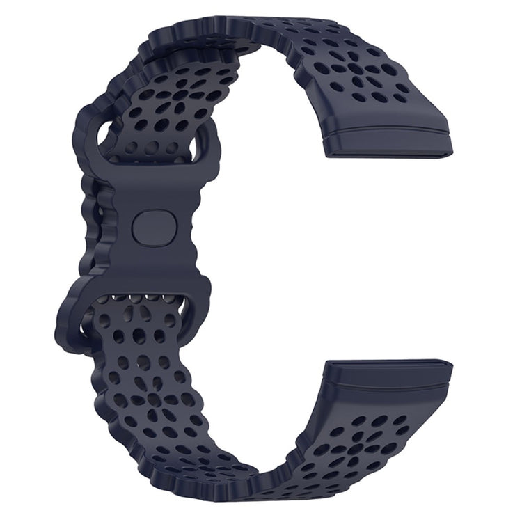 Helt vildt nydelig Universal Fitbit Silikone Urrem - Blå#serie_6