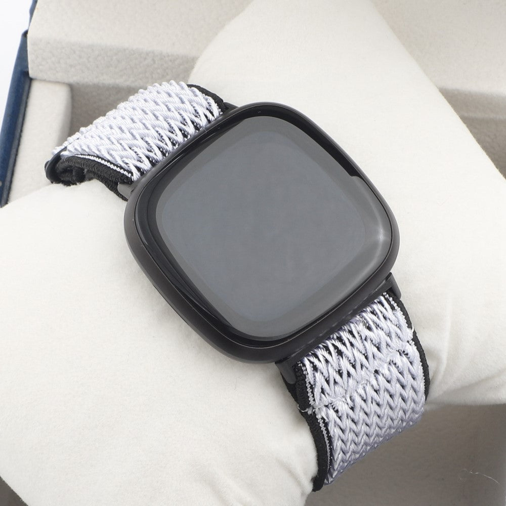 Nydelig Universal Fitbit Nylon Rem - Hvid#serie_1