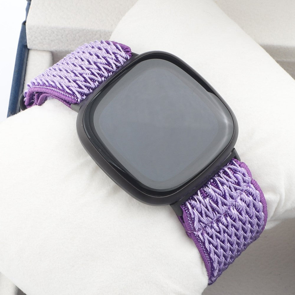 Nydelig Universal Fitbit Nylon Rem - Lilla#serie_15