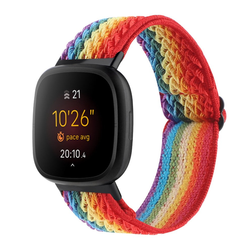 Nydelig Universal Fitbit Nylon Rem - Flerfarvet#serie_4