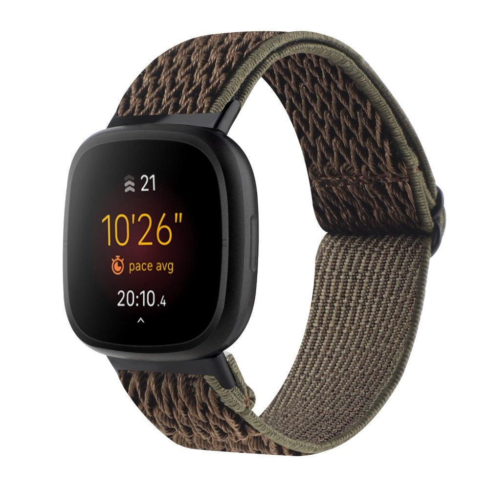 Nydelig Universal Fitbit Nylon Rem - Grøn#serie_9