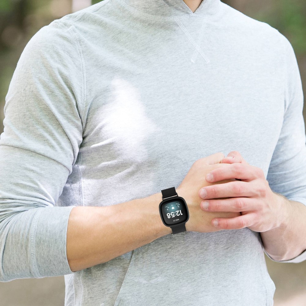 Meget fint Universal Fitbit Metal Rem - Størrelse: S - Pink#serie_4
