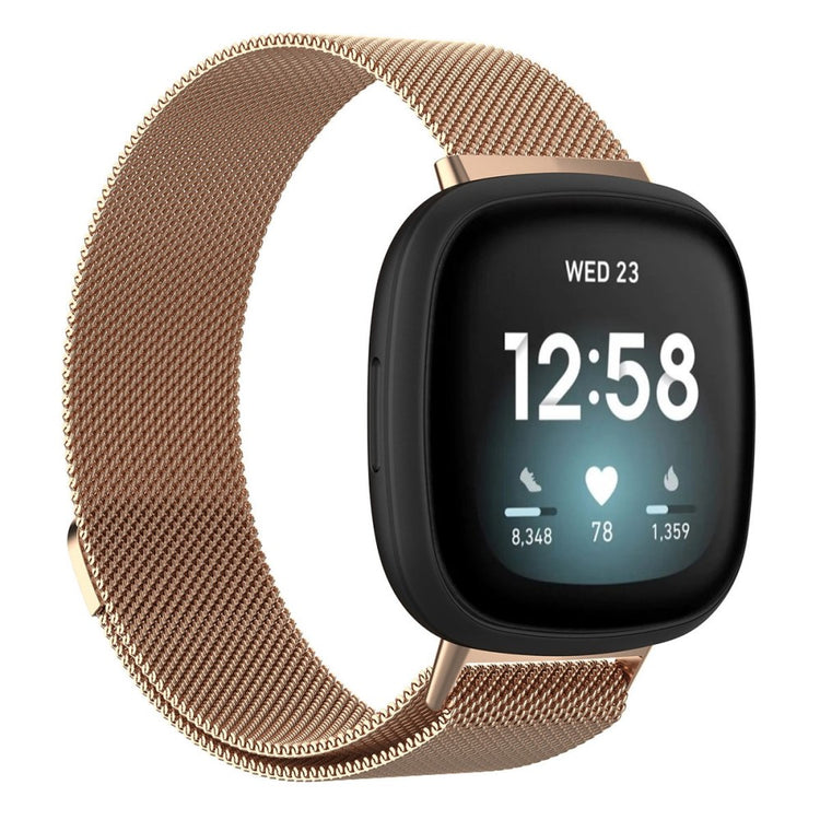 Meget fint Universal Fitbit Metal Rem - Størrelse: S - Pink#serie_5