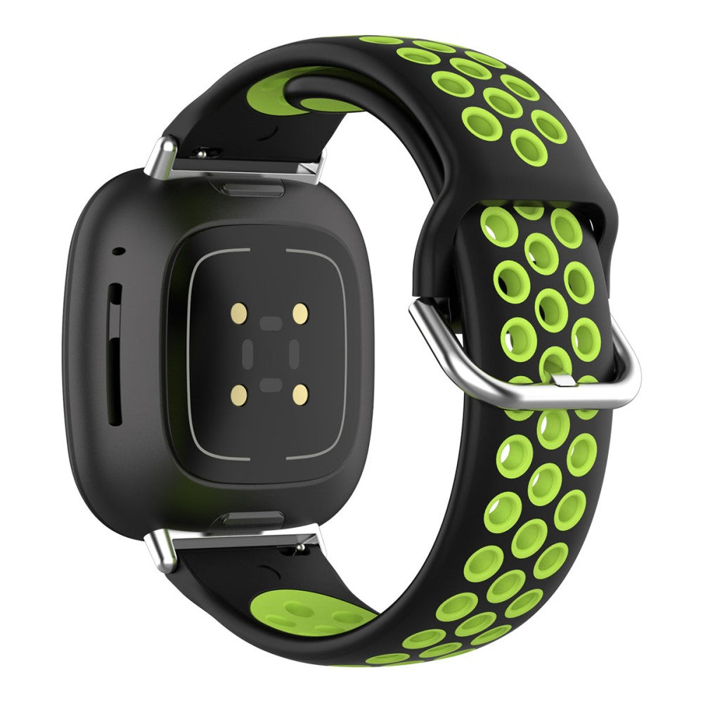 Tidsløst Universal Fitbit Silikone Rem - Grøn#serie_1
