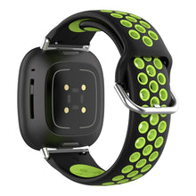 Tidsløst Universal Fitbit Silikone Rem - Grøn#serie_1