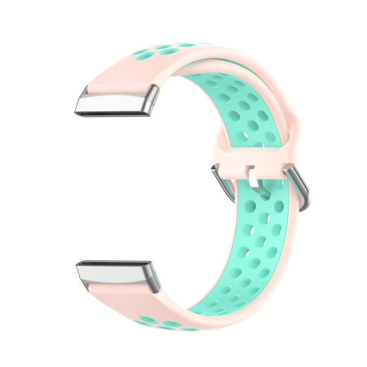 Tidsløst Universal Fitbit Silikone Rem - Blå#serie_12