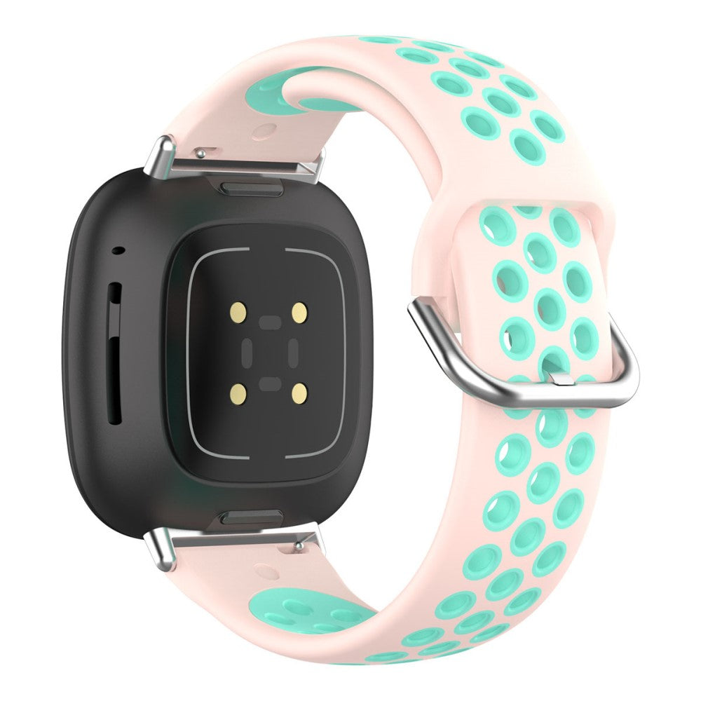 Tidsløst Universal Fitbit Silikone Rem - Blå#serie_12