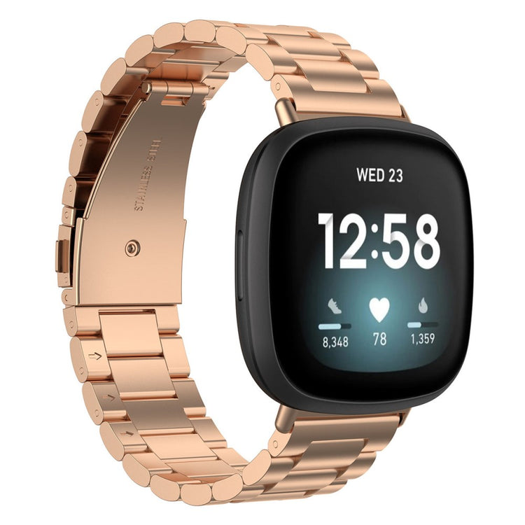 Meget pænt Universal Fitbit Metal Rem - Pink#serie_5