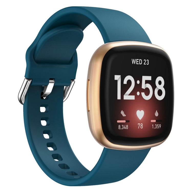 Rigtigt fed Universal Fitbit Silikone Rem - Grøn#serie_10