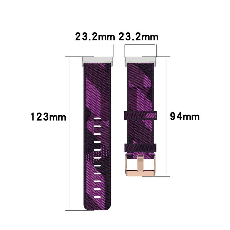 Meget fint Universal Fitbit Nylon Rem - Rød#serie_1