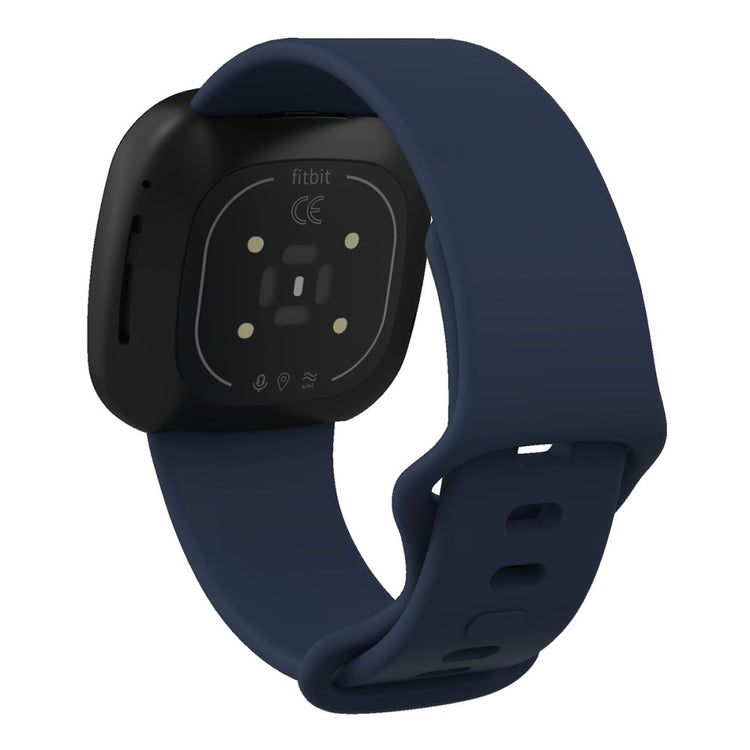 Mega hårdfør Universal Fitbit Silikone Rem - Størrelse: L - Blå#serie_7