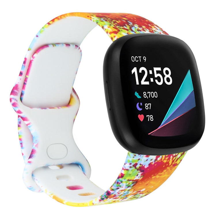 Nydelig Universal Fitbit Silikone Rem - Flerfarvet#serie_6