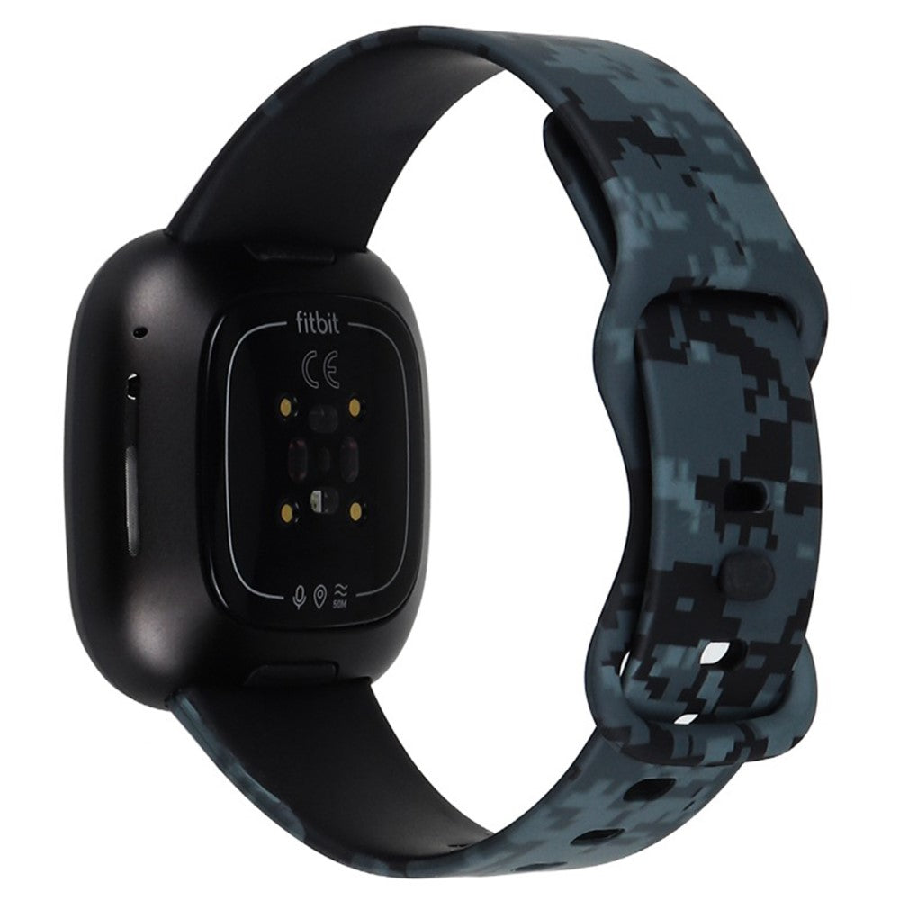 Nydelig Universal Fitbit Silikone Rem - Sort#serie_9