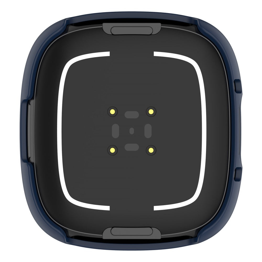 Alle Tiders Fitbit Sense 2 / Fitbit Versa 4 Cover med Skærmbeskytter i Plastik og Hærdet Glas - Blå#serie_6