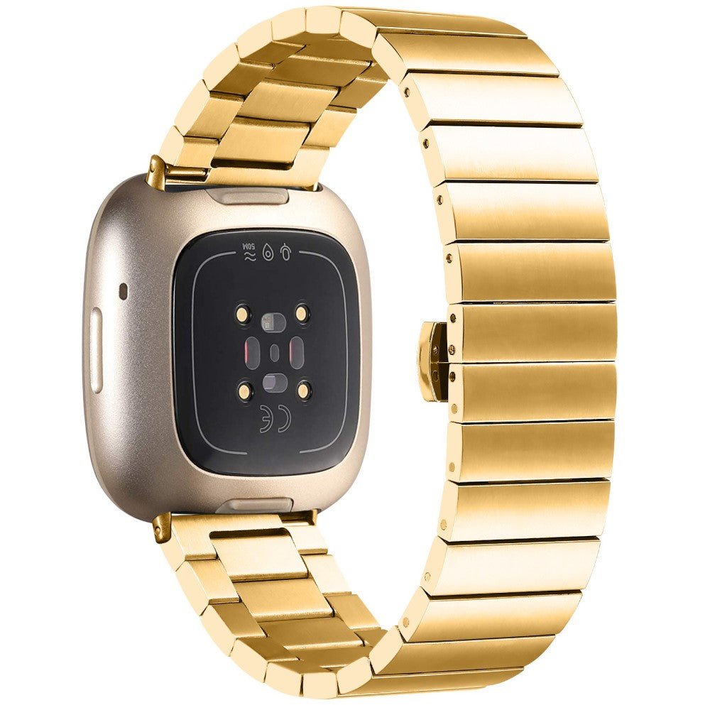 Meget pænt Fitbit Sense 2 / Fitbit Versa 4 Metal Rem - Guld#serie_2