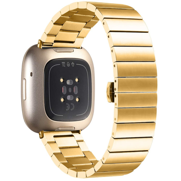 Meget pænt Fitbit Sense 2 / Fitbit Versa 4 Metal Rem - Guld#serie_2