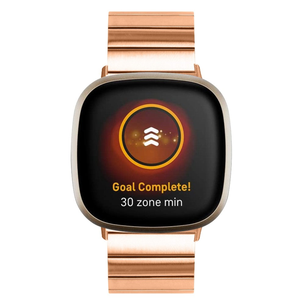 Meget pænt Fitbit Sense 2 / Fitbit Versa 4 Metal Rem - Pink#serie_3