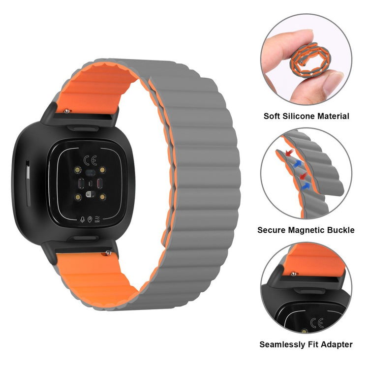 Yndigt Fitbit Sense 2 / Fitbit Versa 4 Silikone Rem - Gul#serie_2
