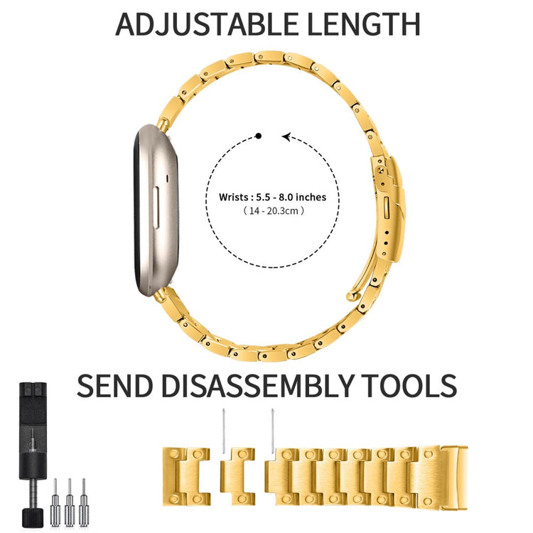 Vildt cool Fitbit Sense 2 / Fitbit Versa 4  Rem - Guld#serie_2