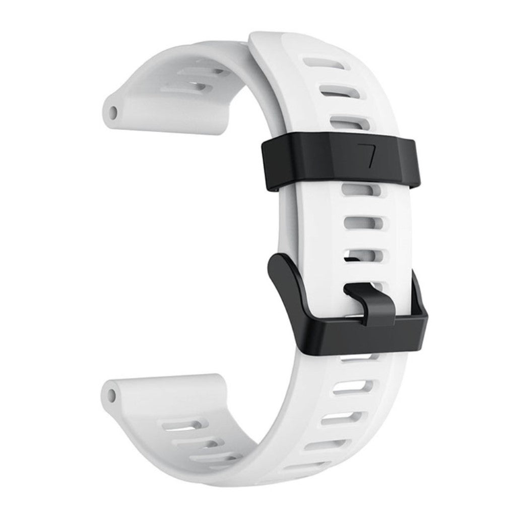Smuk Garmin Fenix 5X / Garmin Tactix Charlie Silikone Rem - Hvid#serie_1