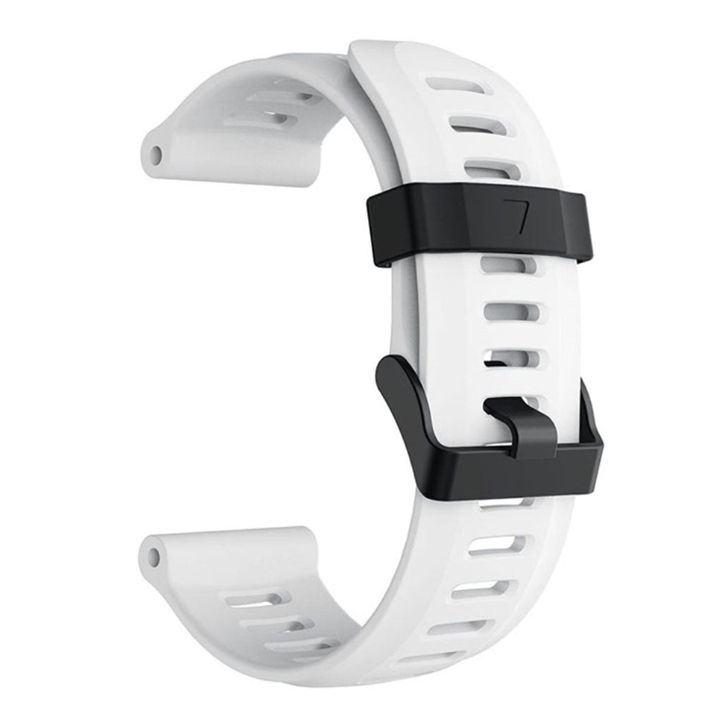 Smuk Garmin Fenix 5X / Garmin Tactix Charlie Silikone Rem - Hvid#serie_1