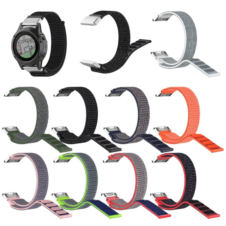 Nydelig Universal Garmin Nylon Rem - Sort#serie_1