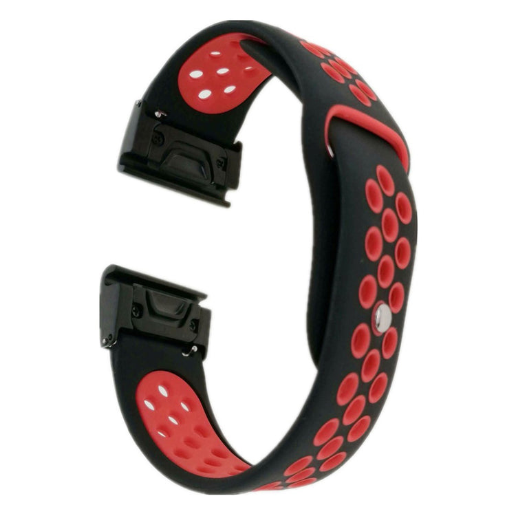Rigtigt fint Universal Garmin Silikone Rem - Sort#serie_5