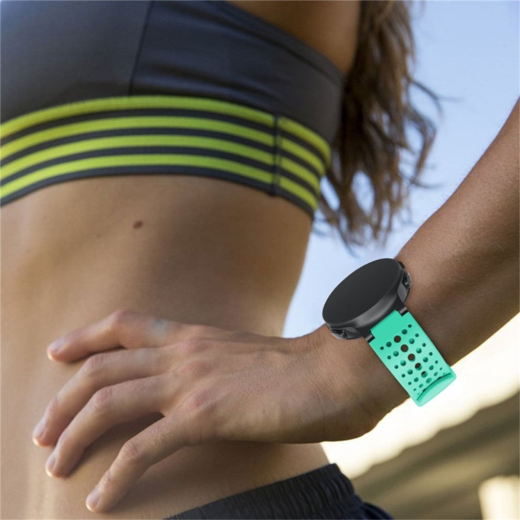 Helt vildt fed Universal Garmin Silikone Rem - Grøn#serie_6