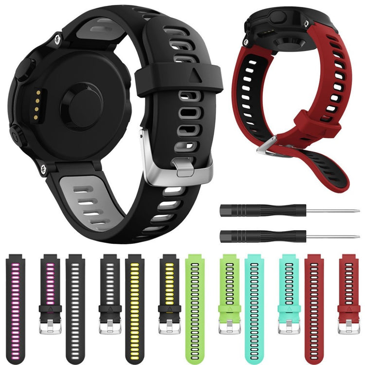 Meget pænt Universal Garmin Silikone Rem - Sort#serie_1