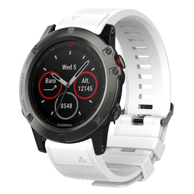 Vildt hårdfør Universal Garmin Silikone Rem - Hvid#serie_1