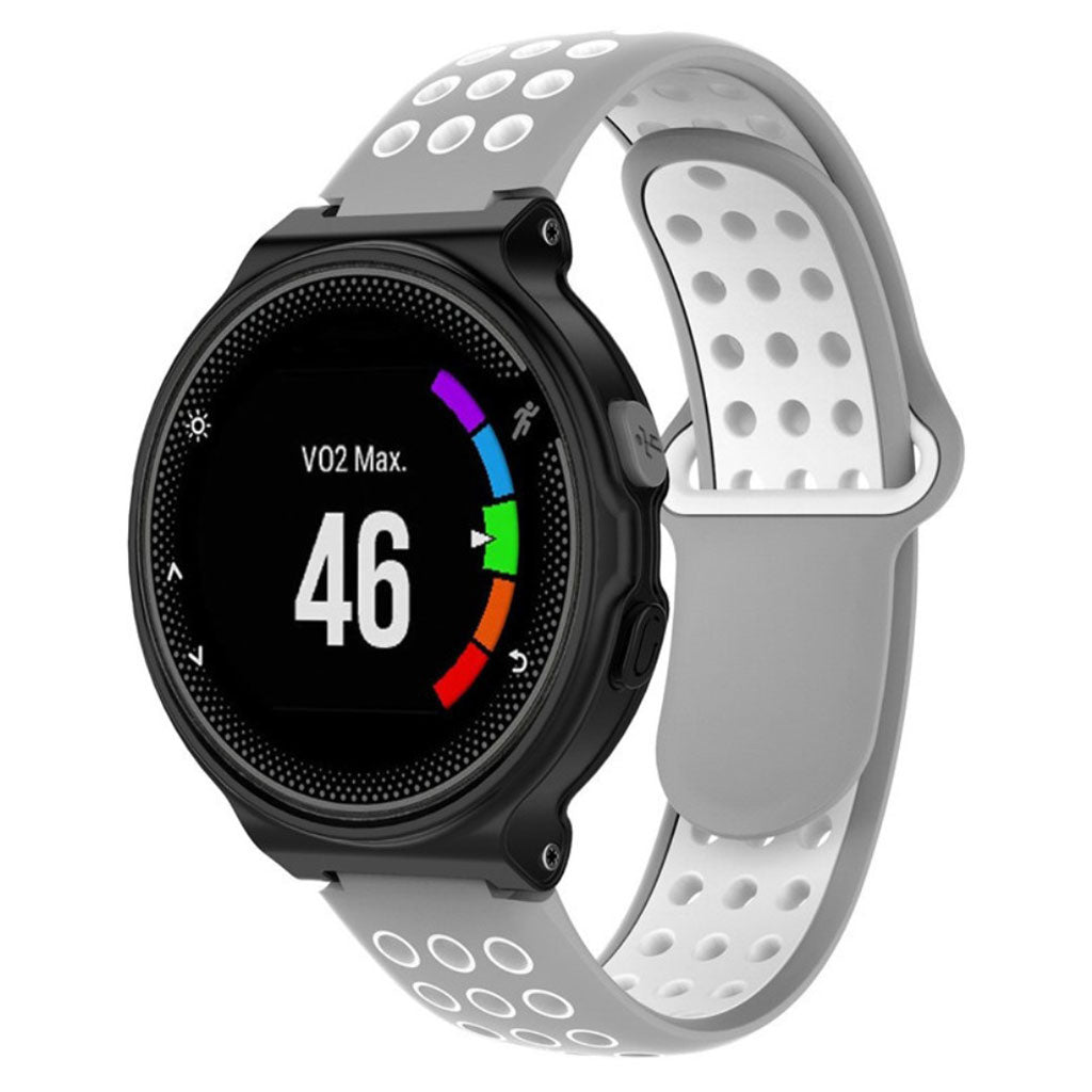 Rigtigt fed Universal Garmin Silikone Rem - Sølv#serie_8