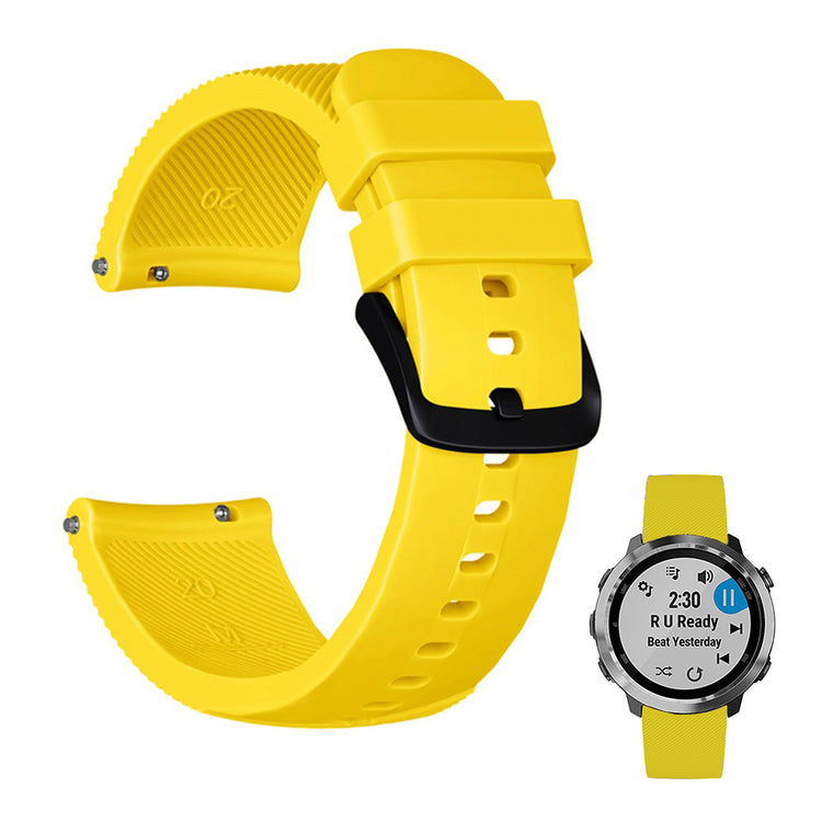 Vildt cool Universal Garmin Silikone Rem - Gul#serie_4