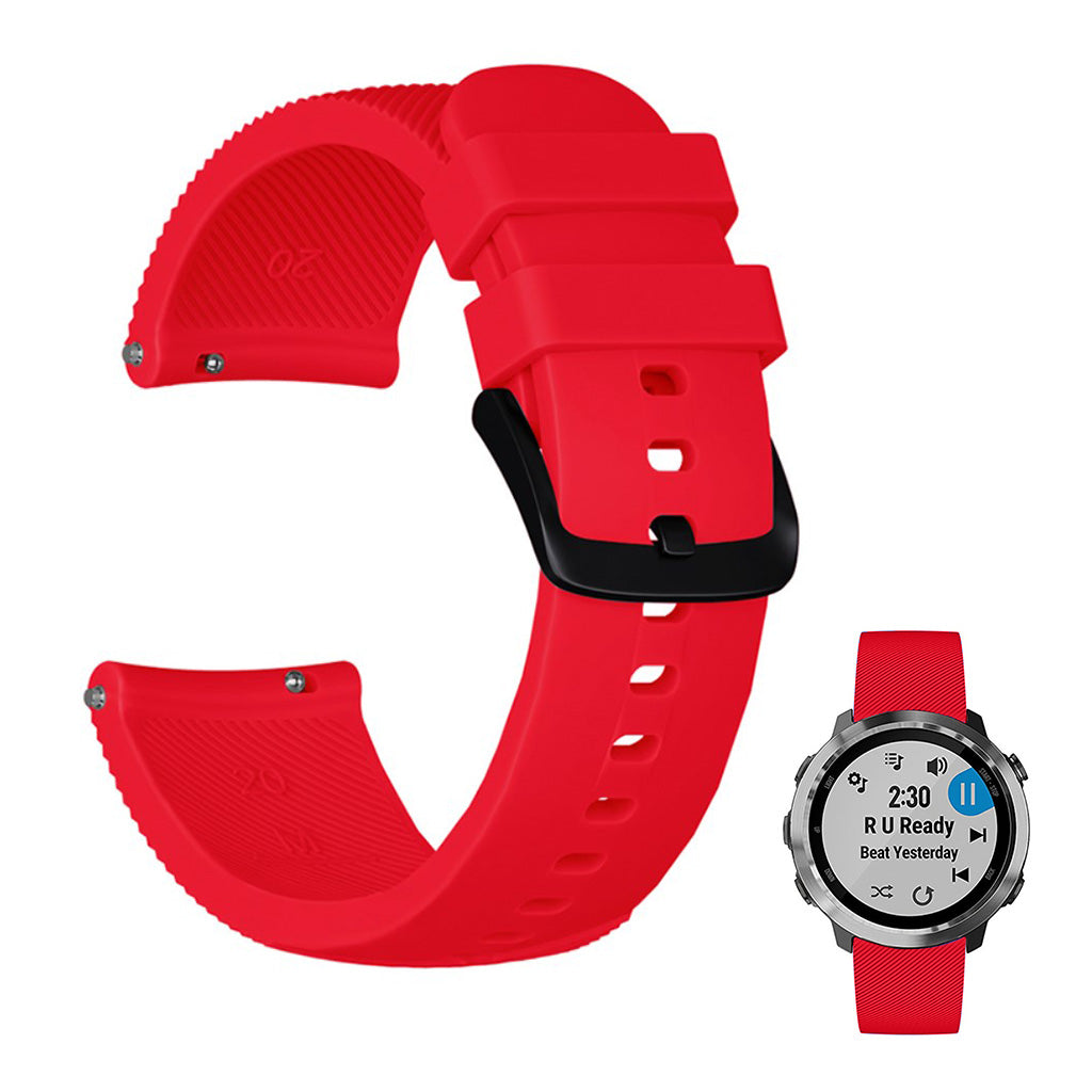 Vildt cool Universal Garmin Silikone Rem - Rød#serie_8