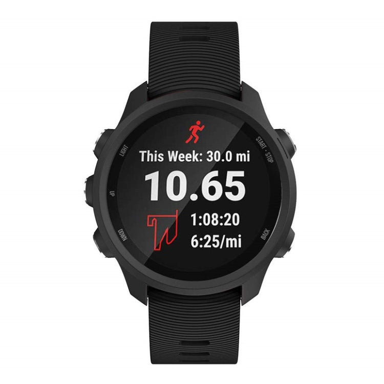Mega smuk Universal Garmin Silikone Rem - Sort#serie_1