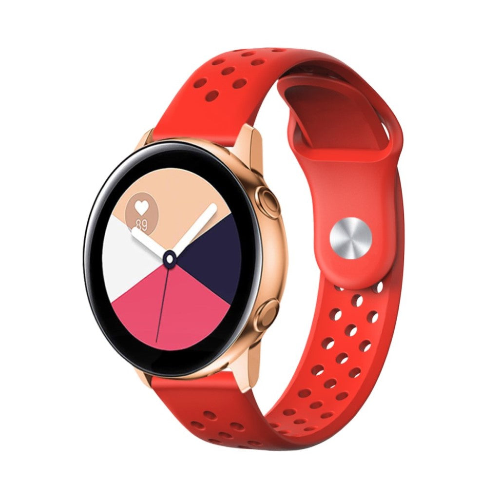 Super fed Universal Garmin Silikone Rem - Rød#serie_3