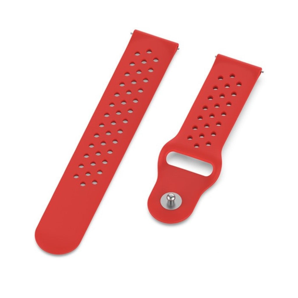 Super fed Universal Garmin Silikone Rem - Rød#serie_3