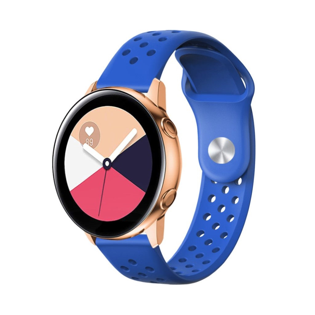 Super fed Universal Garmin Silikone Rem - Blå#serie_6