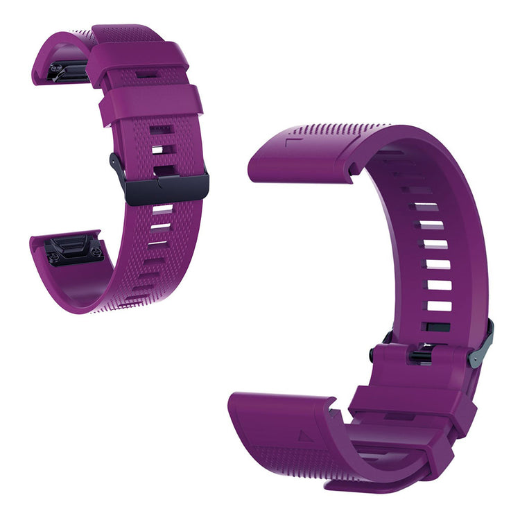 Rigtigt elegant Universal Garmin Silikone Rem - Lilla#serie_10