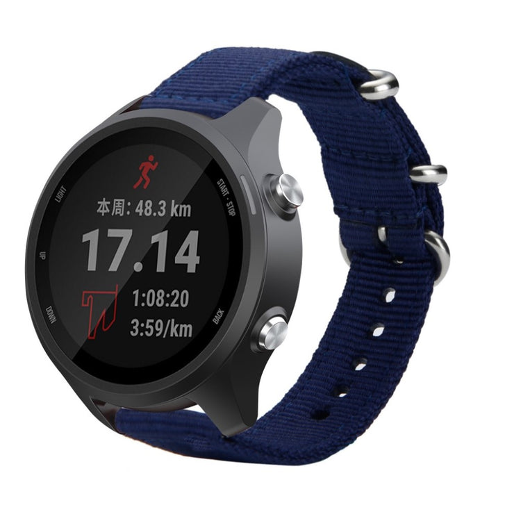  Garmin Forerunner 245 / Garmin Forerunner 245 Music Nylon Rem - Blå#serie_10