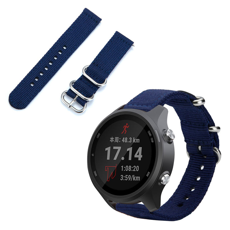  Garmin Forerunner 245 / Garmin Forerunner 245 Music Nylon Rem - Blå#serie_10