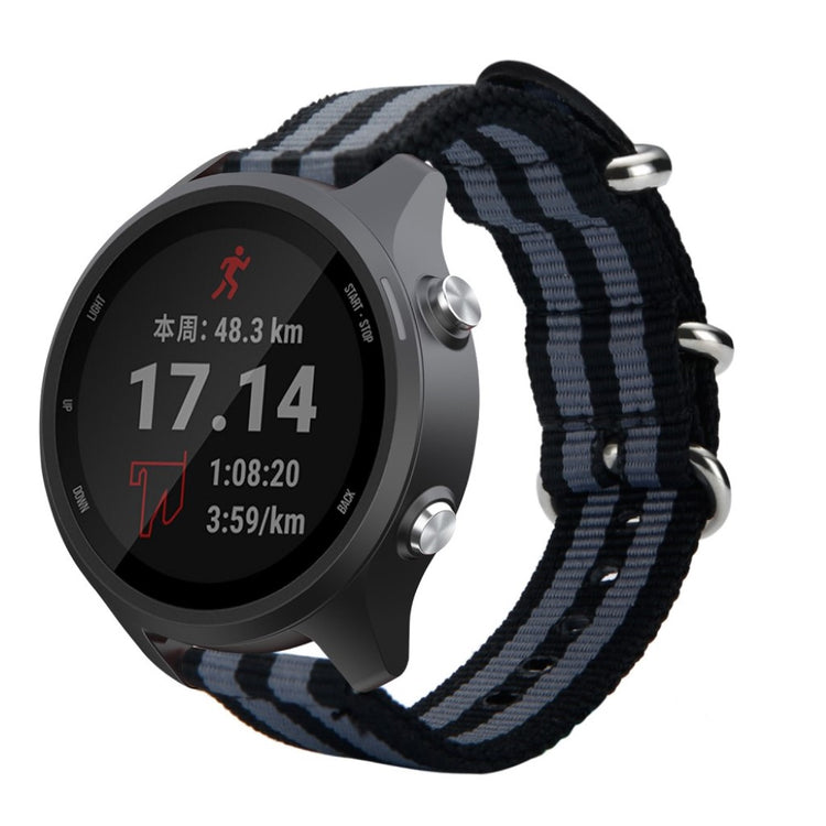  Garmin Forerunner 245 / Garmin Forerunner 245 Music Nylon Rem - Sort#serie_2