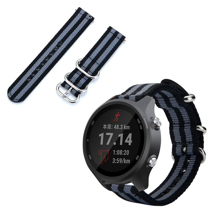  Garmin Forerunner 245 / Garmin Forerunner 245 Music Nylon Rem - Sort#serie_2