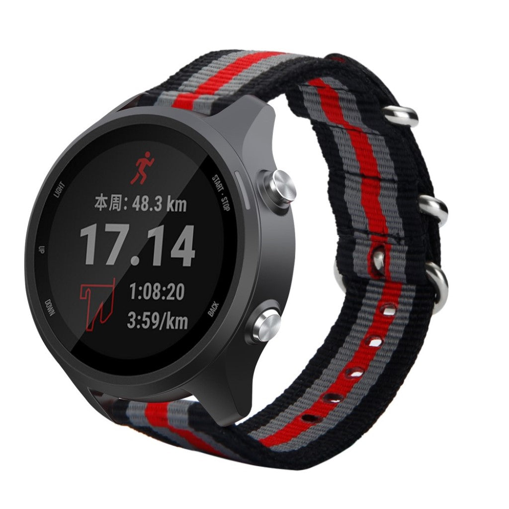  Garmin Forerunner 245 / Garmin Forerunner 245 Music Nylon Rem - Flerfarvet#serie_4
